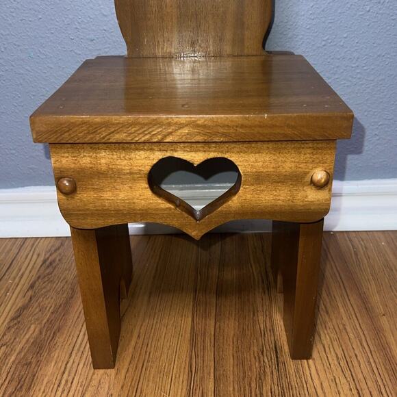 Vintage Rustic Child’s Or Modern Doll‎ Chair High Back 34” Tall Seat 8.5” Wide - Picture 3 of 14